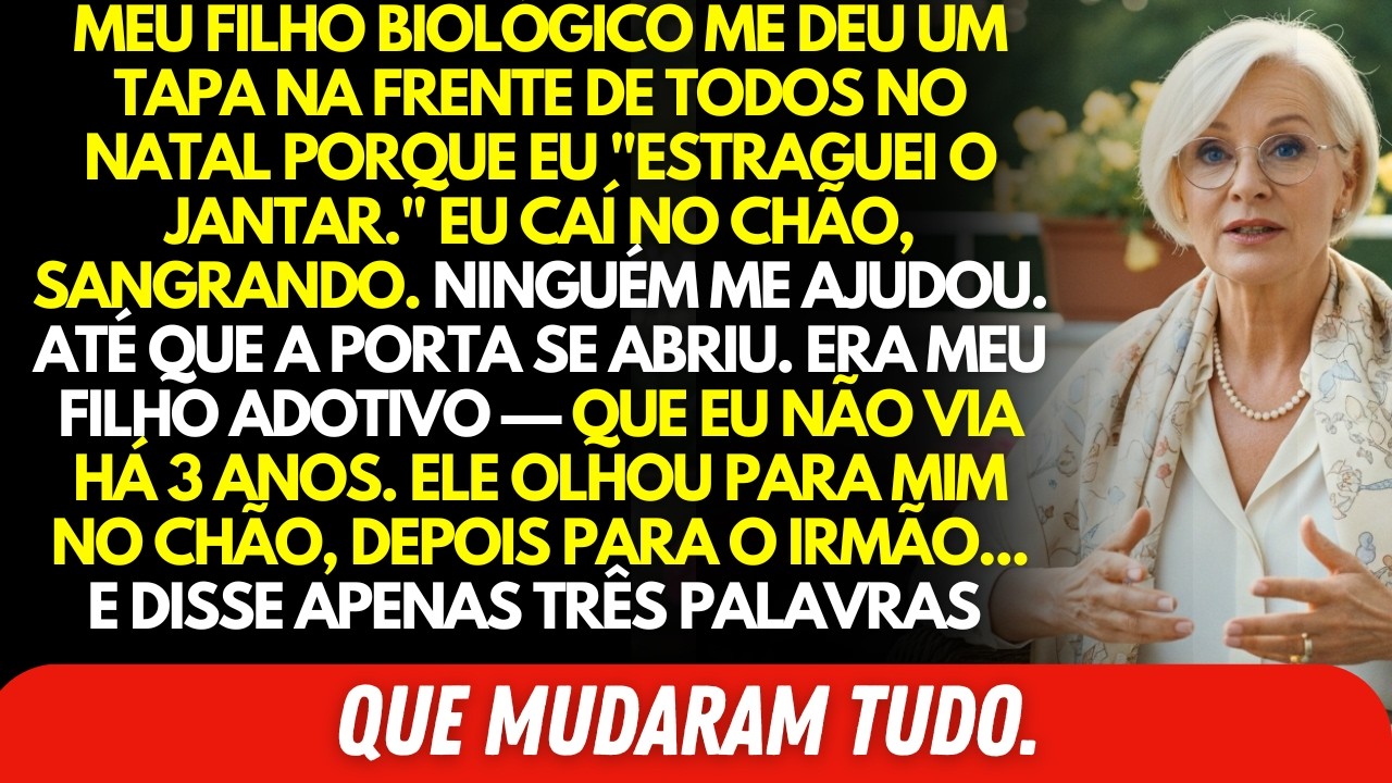 Meu Filho Me Bateu na Frente de Todos no Natal &mdash; At&eacute; Que Meu Filho Adotivo Abriu a Porta e Me Viu&hellip;