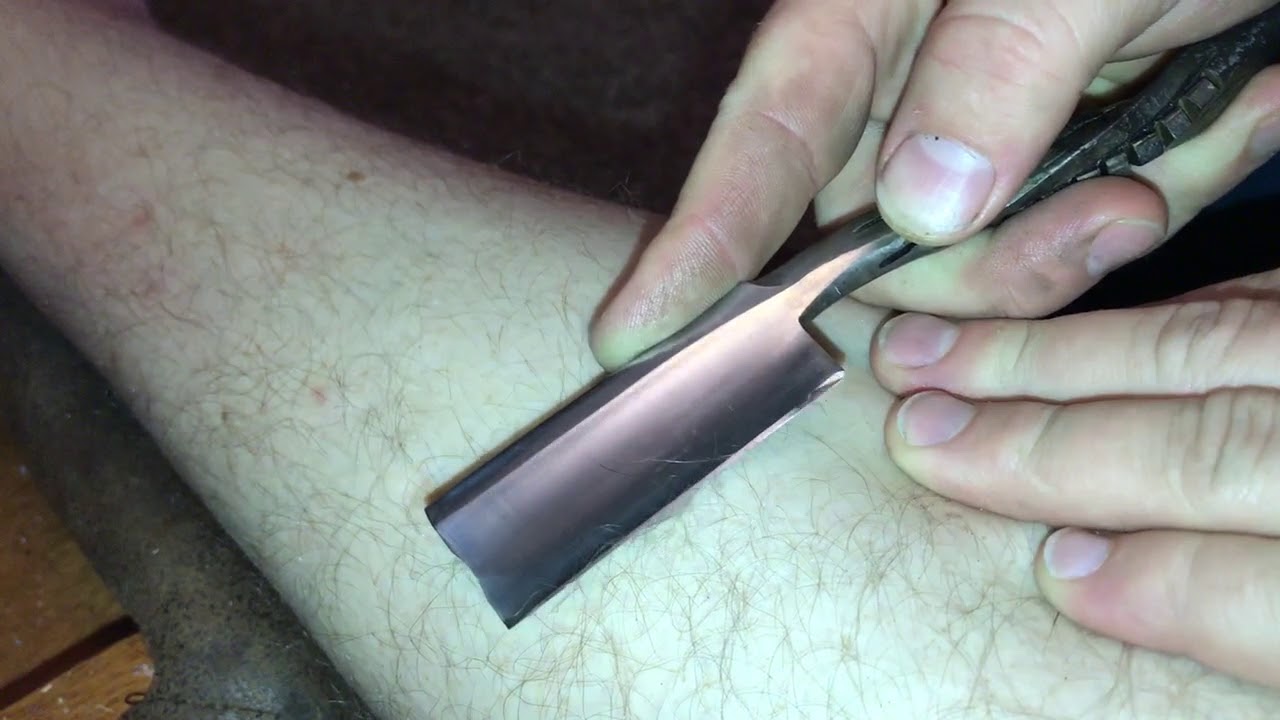 Straight Razor Sharpness test