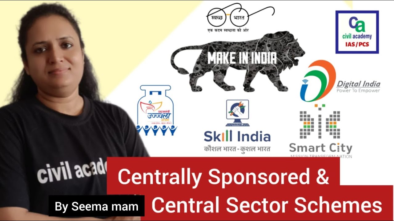 Centrally sponsored & Central sector scheme | Terminology Series | Seema Mam| civil academy IAS/PCS