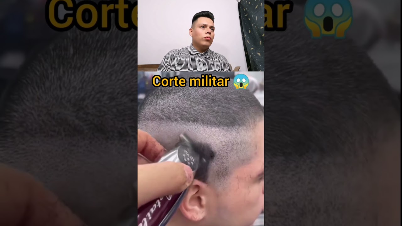 Corte militar 💈😱 #barbershop #barberiaclasica #barber #barberias #barberia #hair #haircut