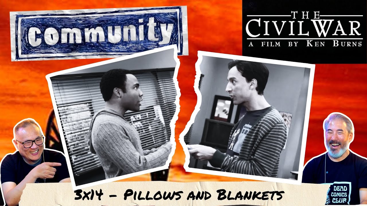 *COMMUNITY* | Troy and Abed CIVIL WAR! | 3x14 - Pillows and Blankets  😂 #reaction #kenburns