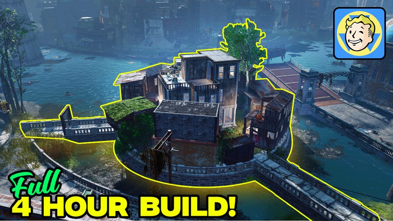 Fallout 4 Chill Build Session: Creating a Serene Village from Scratch - 4 Hour Relaxed Play