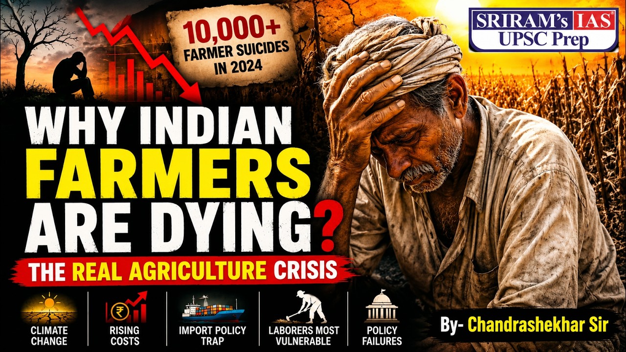 India&rsquo;s Farming Crisis EXPLAINED | Climate Change, Debt & Farmer Suicides