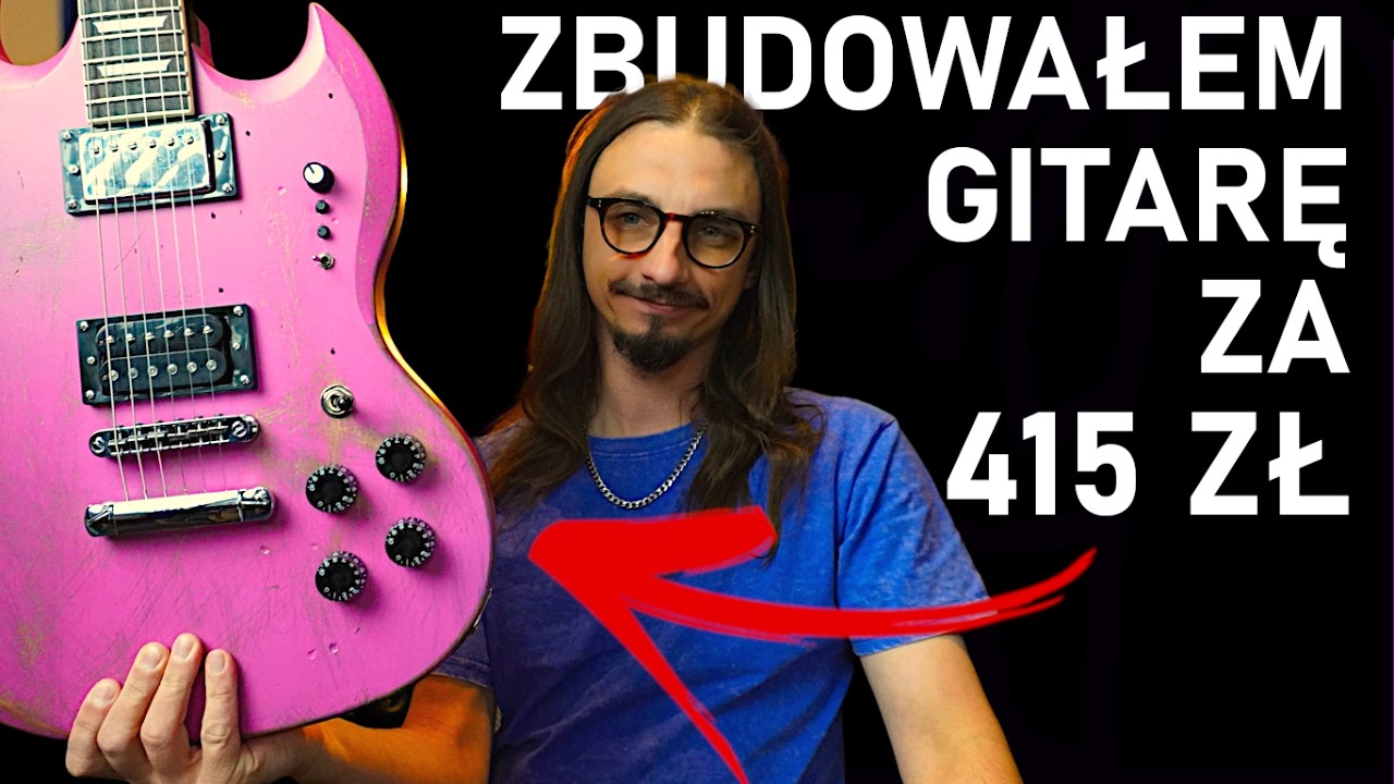 400zł za gitarę? Nagrałem proces budowy gitary z DIY KITU - Da się na tym grać?