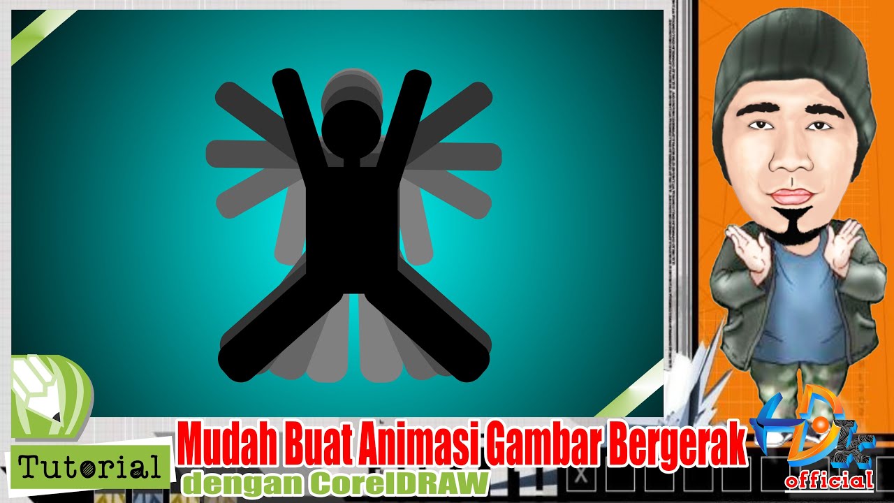 CARA MEMBUAT GAMBAR ANIMASI BERGERAK (GIF) DI CORELDRAW | Tutorial CorelDRAW |Animasi Video Bergerak