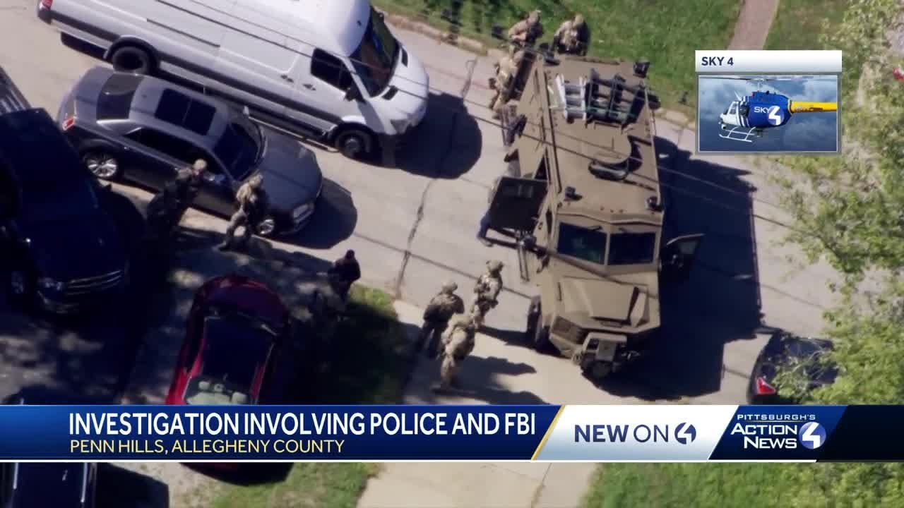 Investigation involving FBI and police in Penn Hills, Pennsylvania