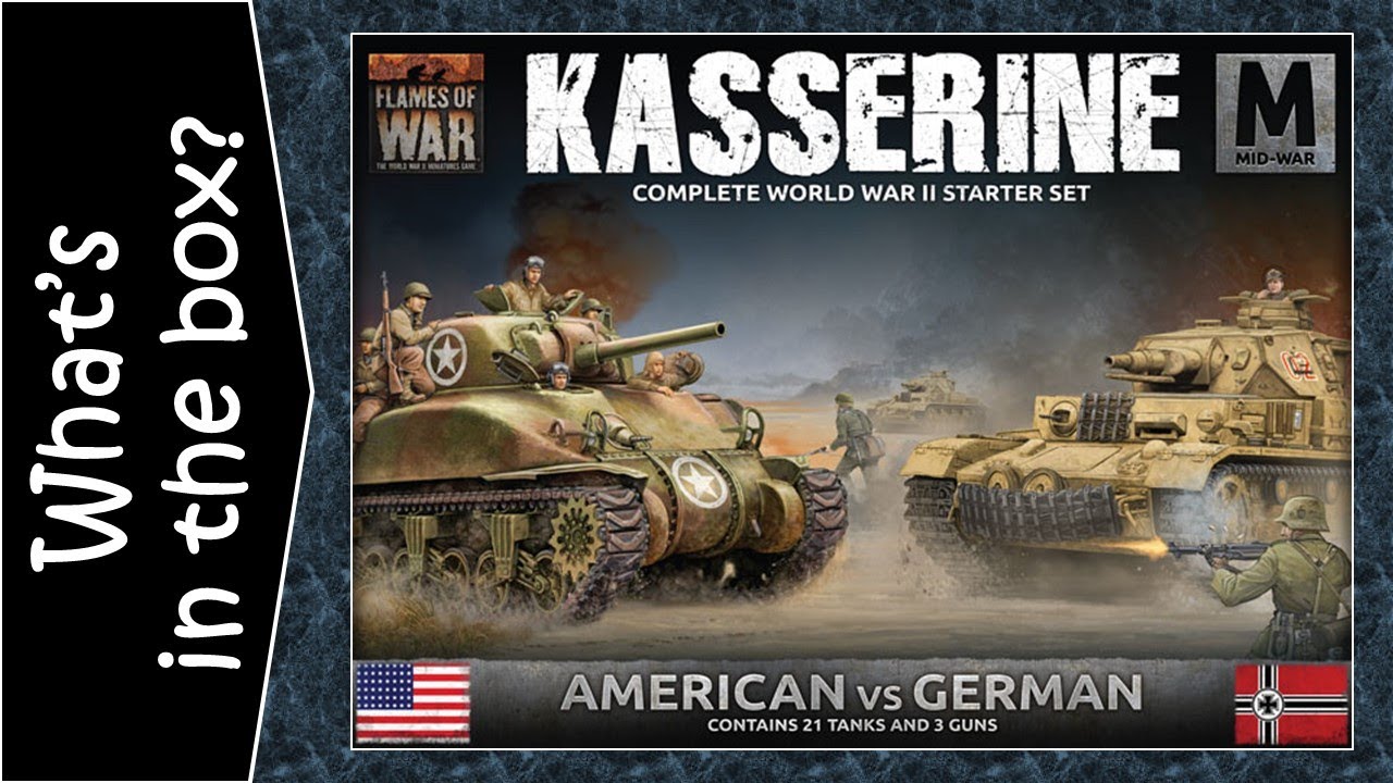 Kasserine German V American (USA) unboxing and review - Flames of War