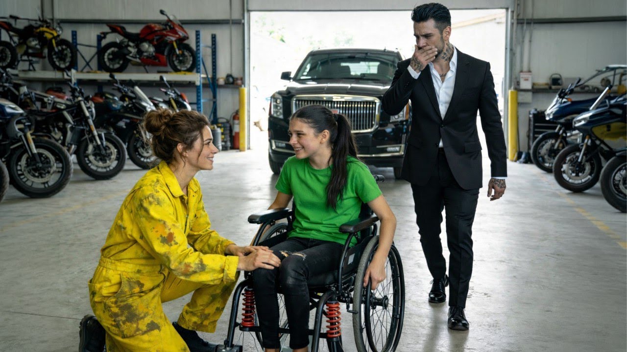 Armer Mechaniker schenkt der behinderten Mafiat Tochter ein Wunder — dann waren alle schockiert.