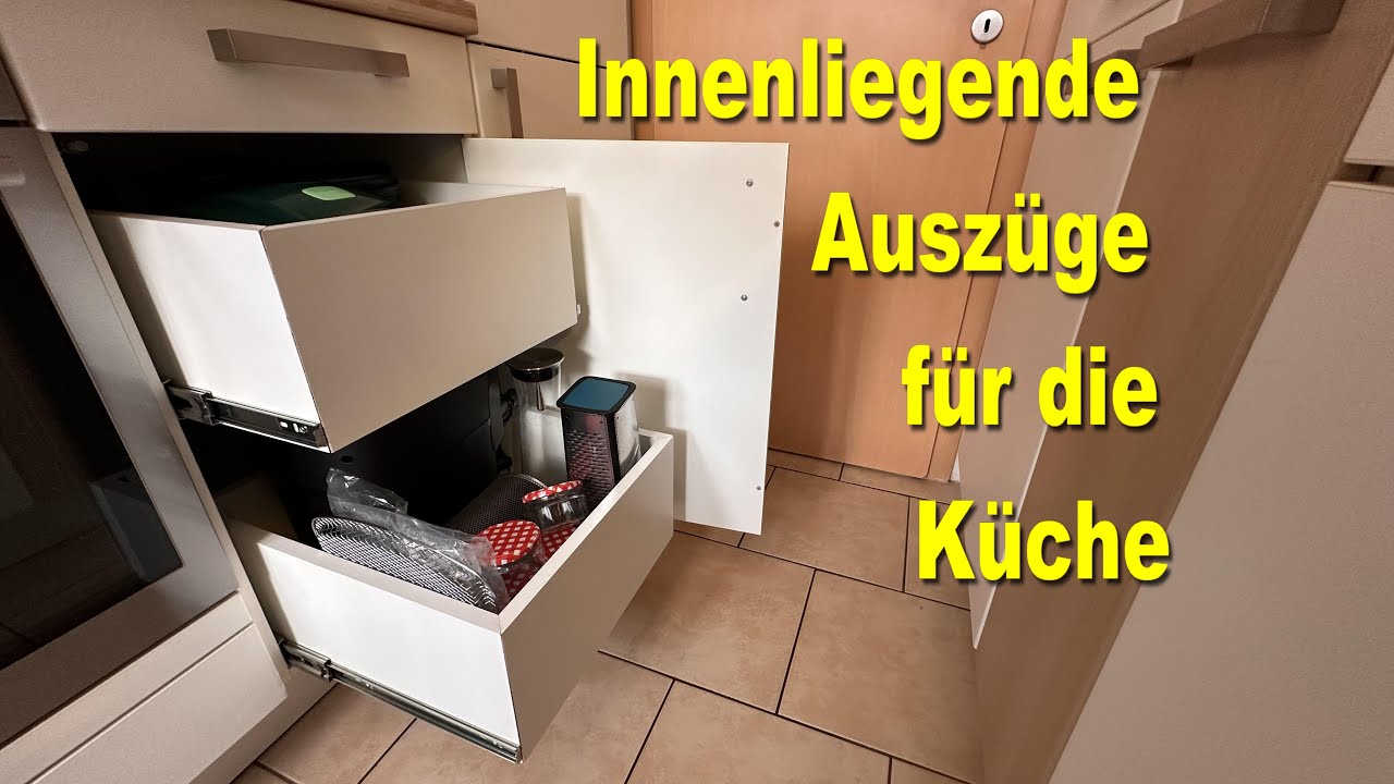 Stabiler Innenschubkasten / Innenauszug für Küchenschrank nachträglich einbauen