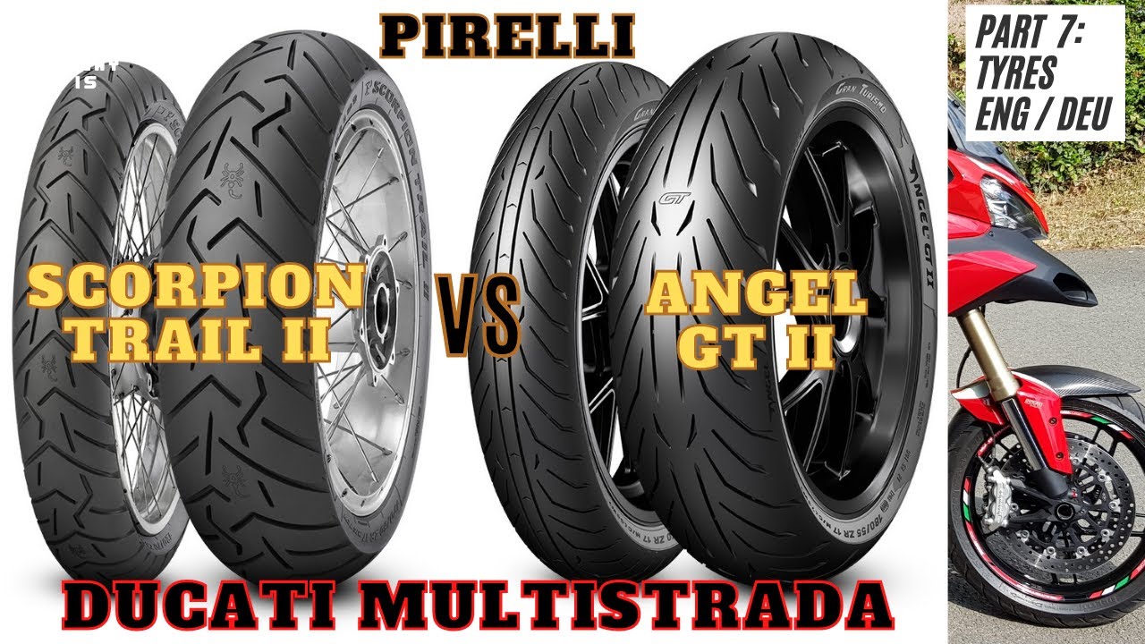 EP:7 Pirelli Scorpion Trail 2 vs Angel GT 2 Tyre Review and Comparison, for your Ducati Multistrada