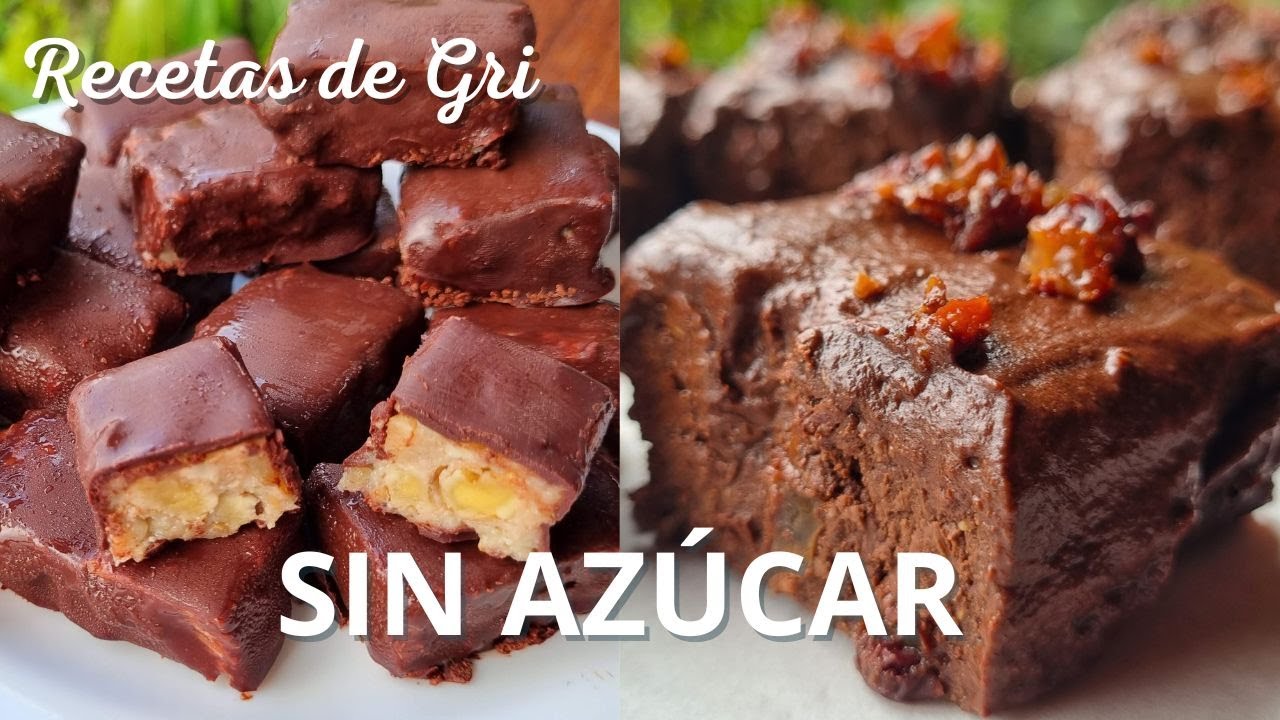 💚3 POSTRES SIN AZÚCAR Sin Gluten y Sin Lácteos. Recetas de Gri🌿