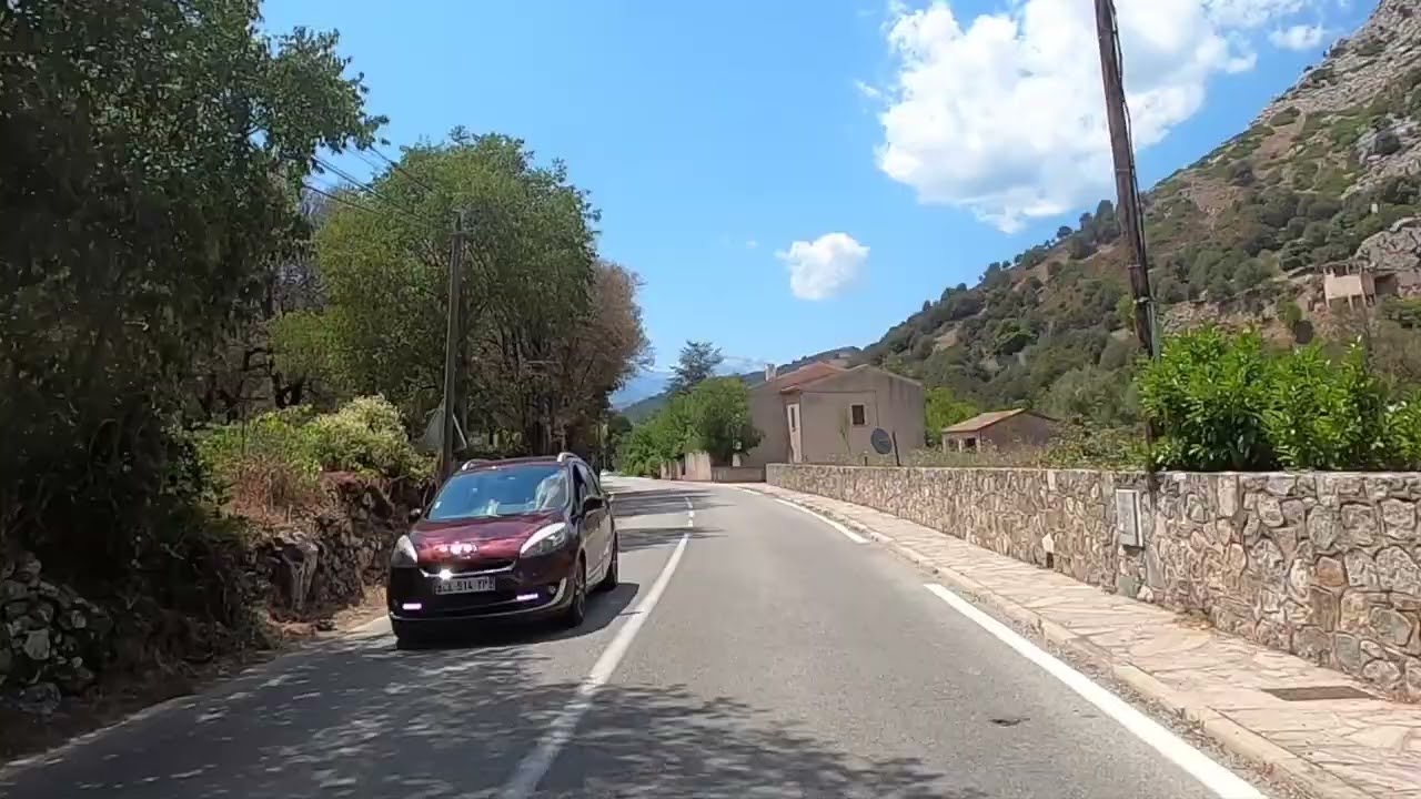 France Corse Route Bastia vers Corte Gopro / France Corsica Road Bastia to Corte Gopro