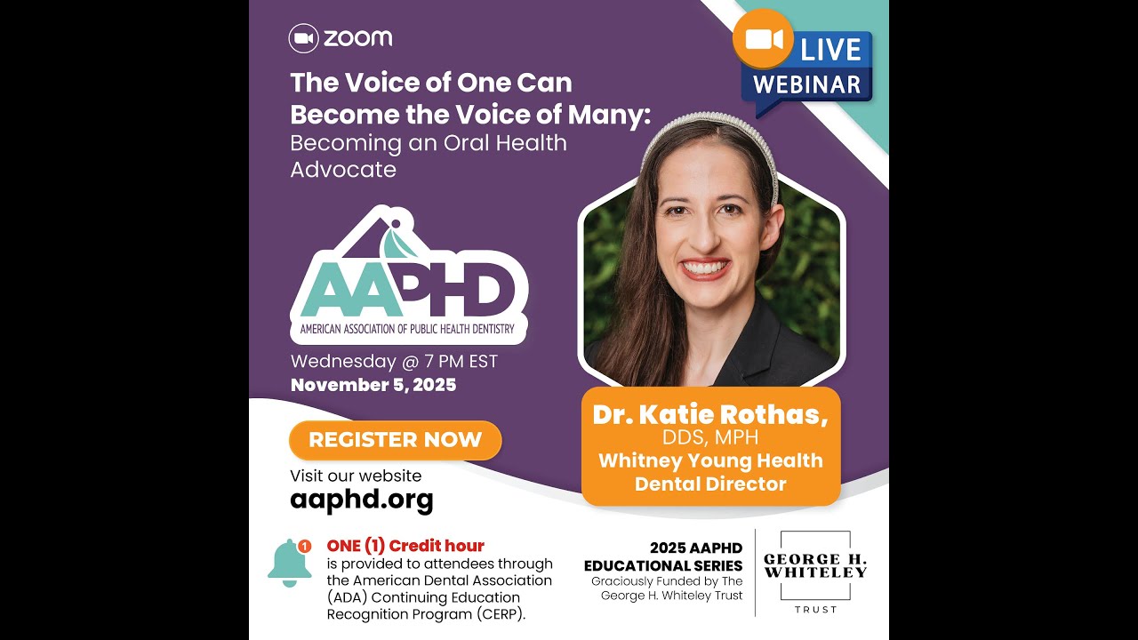 The Voice of One Can Become the Voice of Many: Becoming an Oral Health Advocate