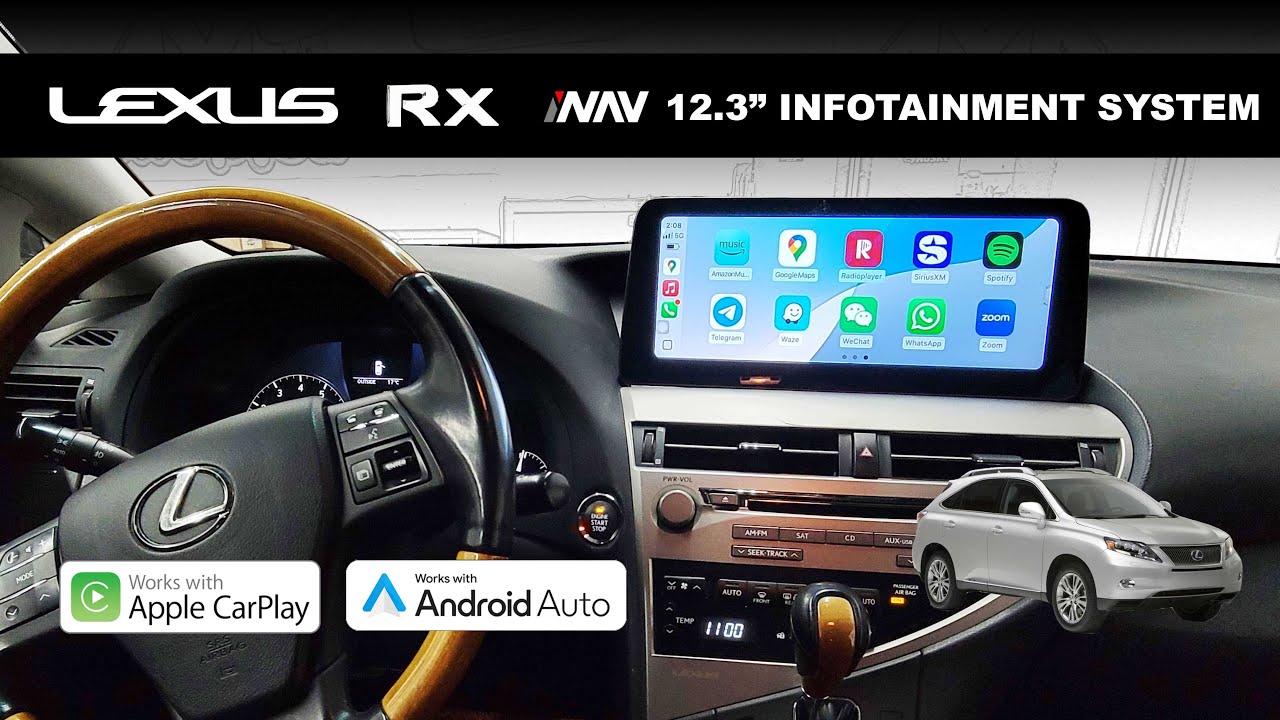 INFOTAINMENT UPGRADE INAV 2010 - 2015 LEXUS RX Android Screen Apple CarPlay Android Auto | 4x4Shop
