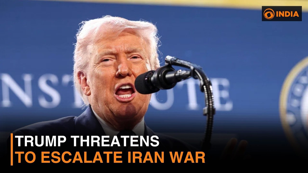 President Donald Trump threatens to escalate Iran war