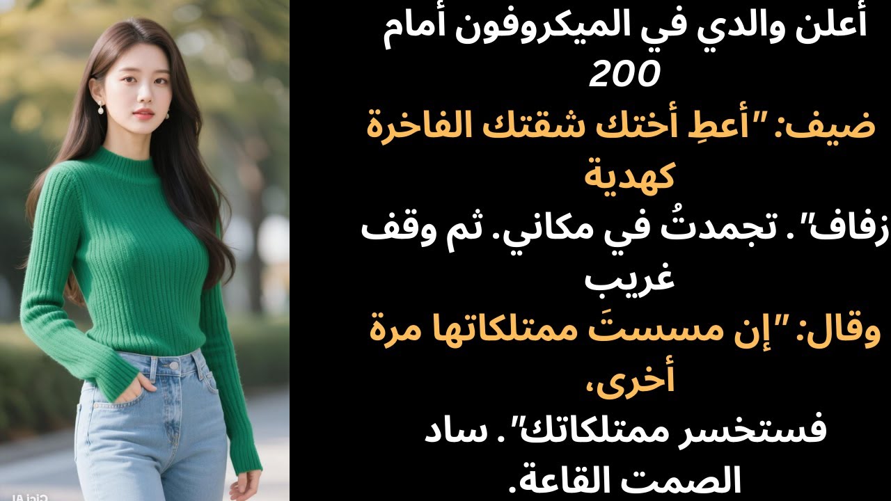 أجبرتني عائلتي على التنازل عن شقتي الفاخرة لأختي. ثم قام شخص غريب بفضحهم على الهواء مباشرة...