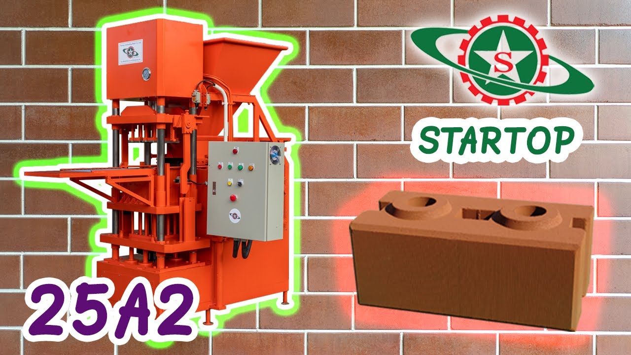 Model:25A2 Fully automatic system/Startop Interlocking Brick Company/Interlocking brick machine
