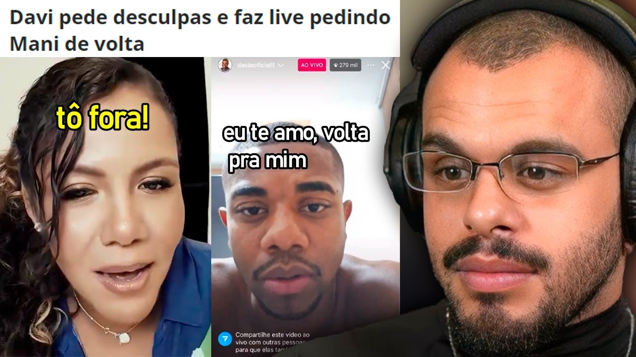 DAVI PERDE MUITOS SEGUIDORES E SE DESESPERA PRA VOLTAR COM MANI