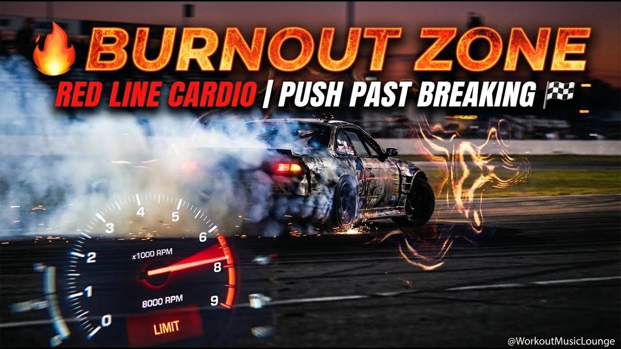 🔥 BURNOUT ZONE — Red Line Cardio | Push Past Breaking 🏁