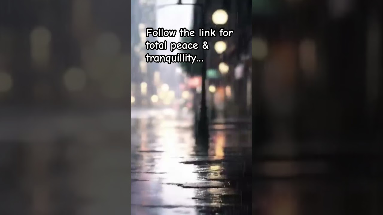 Relaxing Piano & Rain for Total Tranquillity ✨