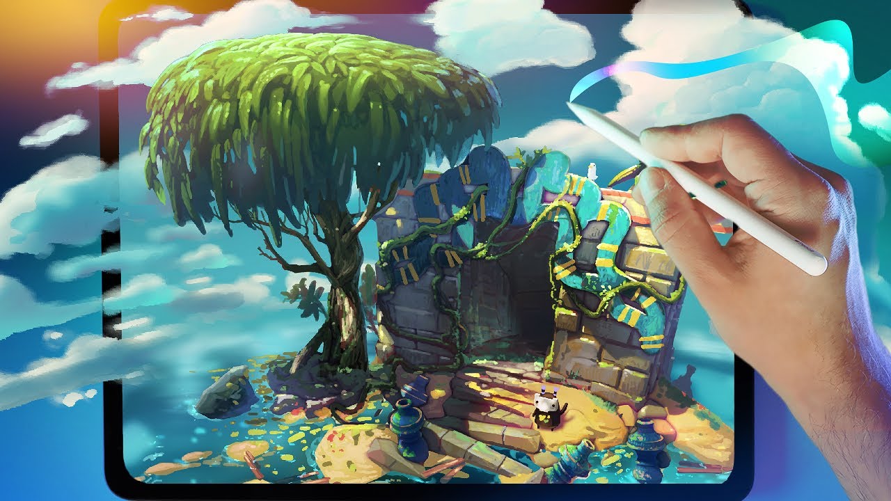 From 3D to 2D PAINTING START TO FINISH PROCESS