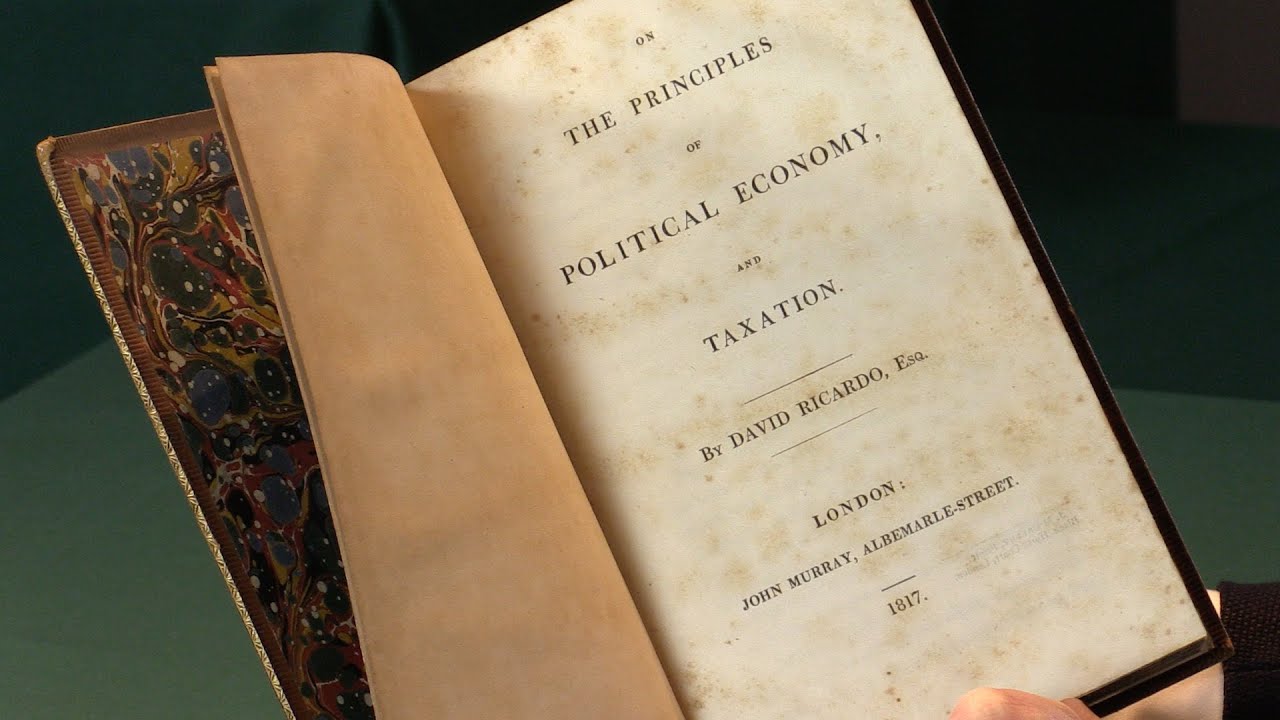 On the Principles of Political Economy, and Taxation. David Ricardo
