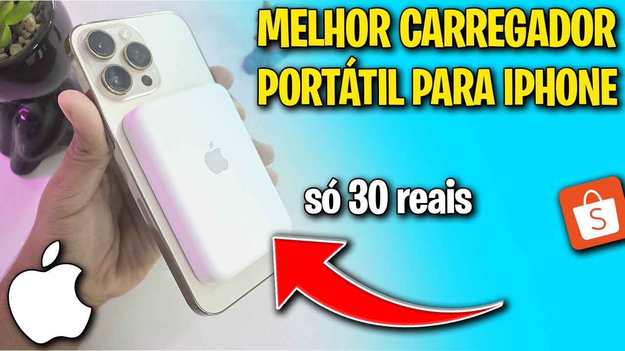 30 REAIS 😱 Comprei o POWERBANK MAGSAFE da SHOPEE! Melhor carregador portátil para iPhone?