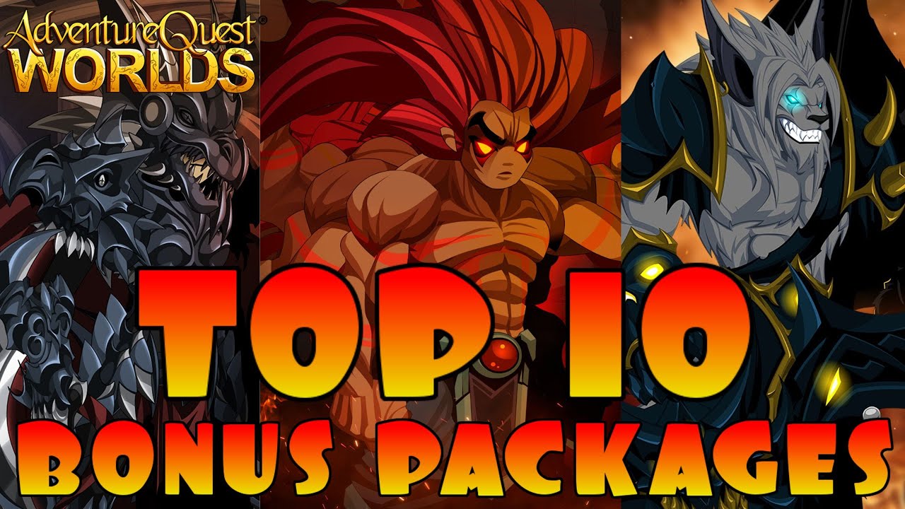 AQW Top 10 Bonus Packages! Which Upgrade Pack Is The Best? AQWorlds