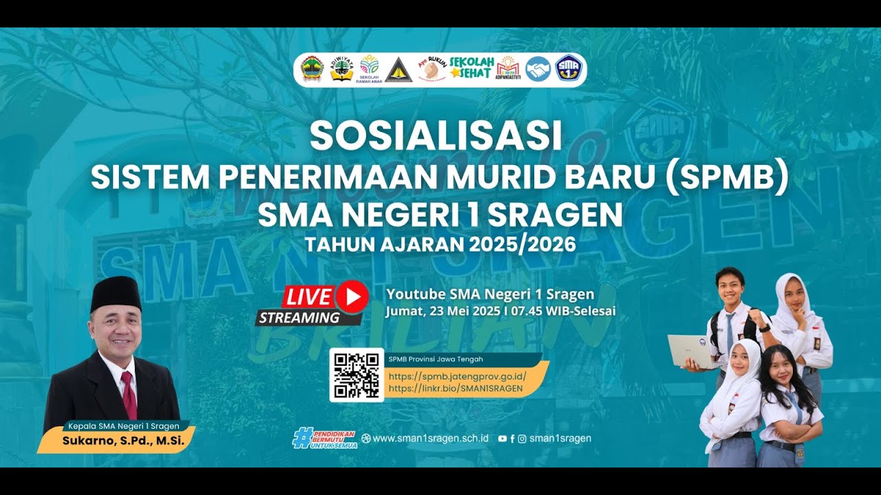 Sosialisasi Sistem Penerimaan Murid Baru (SPMB) SMA Negeri 1 Sragen Tahun Ajaran 2025/2026