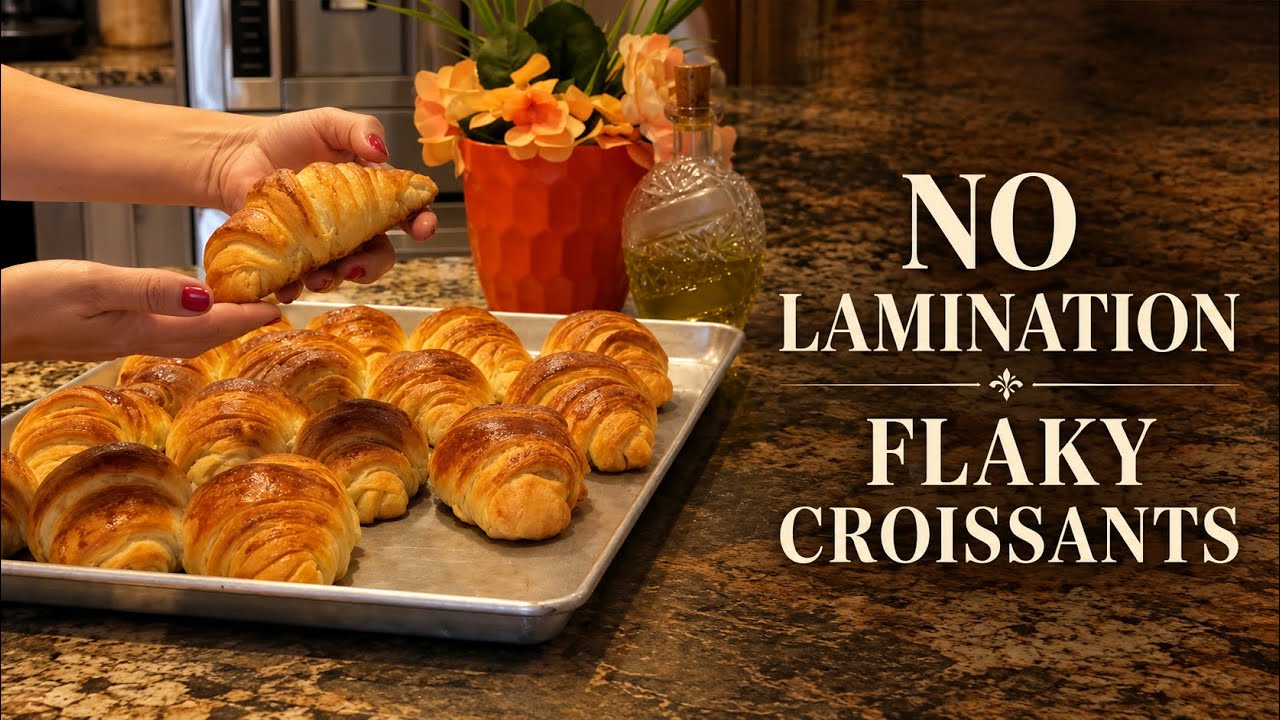 Bakery-Perfect Croissants at Home | Flaky, Buttery & Easier Than You Think!
