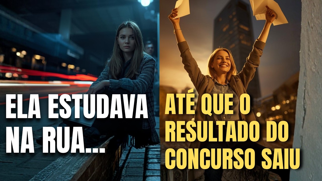 Ela Estudava na Rua… Até Que o Resultado do Concurso Saiu!