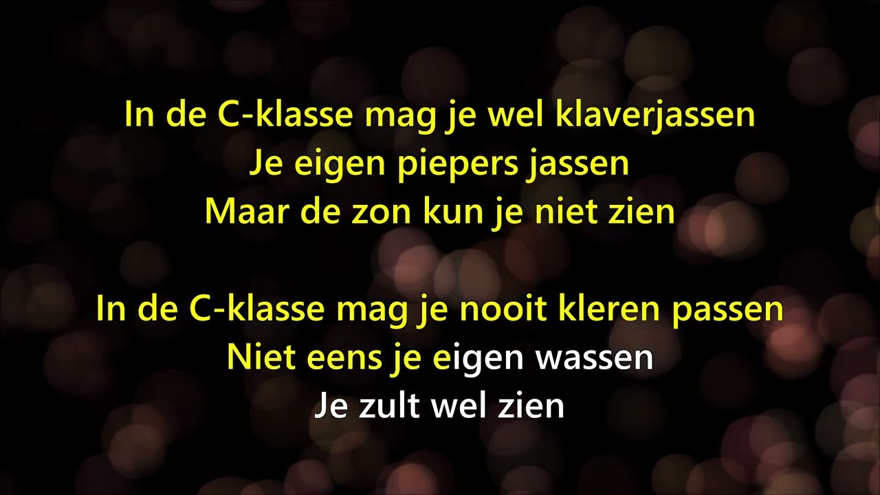 KARAOKE 🎤 Vader Abraham - In De C-klasse