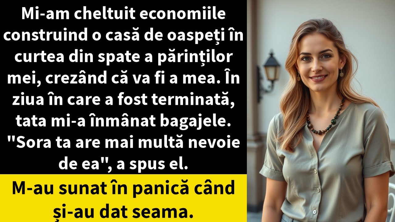 Mi-am cheltuit economiile construind o casă de oaspeți în curtea din spate a părinților mei,