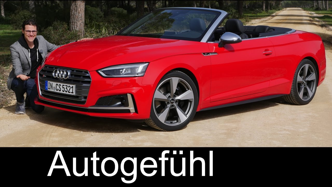 The best convertible? Audi S5 Cabriolet FULL REVIEW test driven V6 all-new A5 neu 2018 - Autogefühl