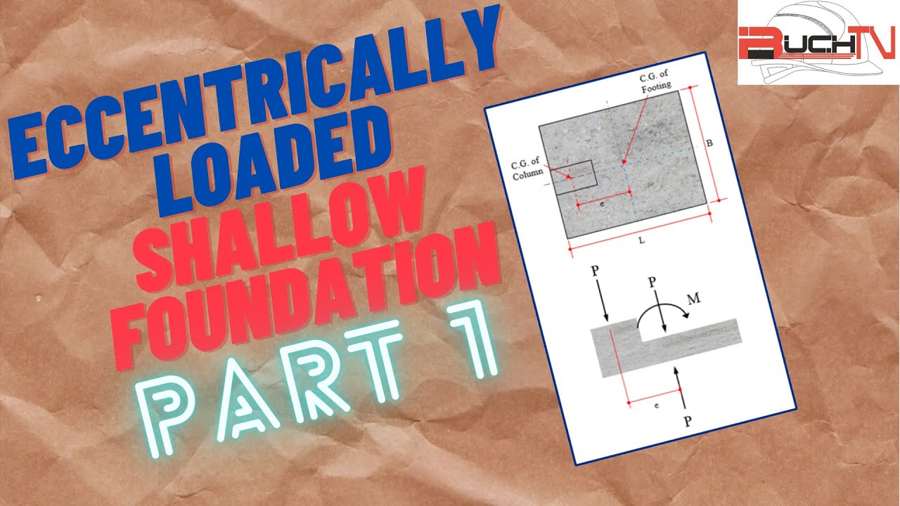 Ultimate Bearing Capacity for Eccentrically Loaded Shallow Foundation (Concept) Part 1