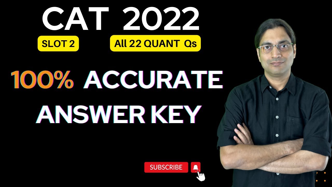 CAT 2022 Slot 2 Quant Answer Key | CAT 2022 Slot 2 Quant Paper  |  #cat2022 #cat2022 | Vijay Jha
