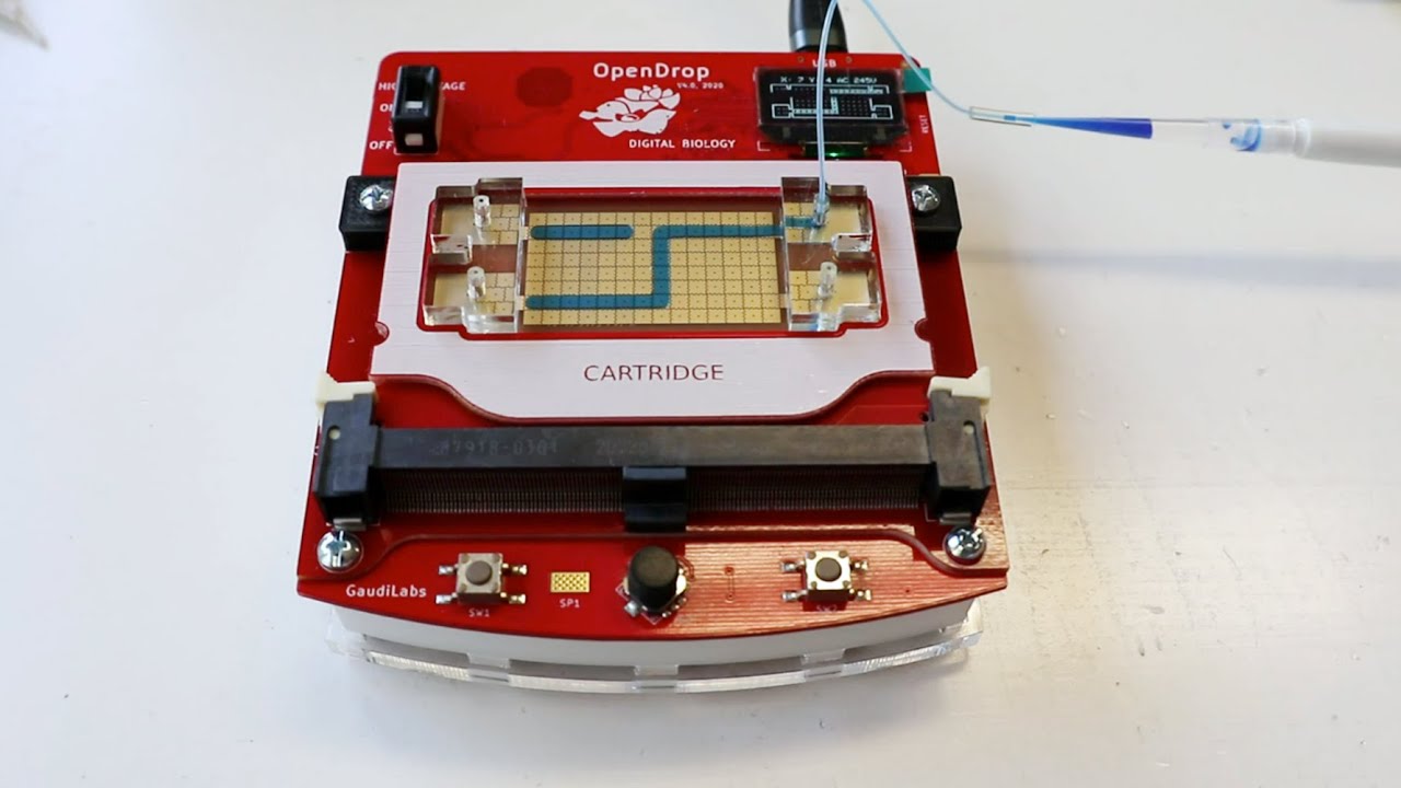 Virtual Channel Microfluidics (EWOD)