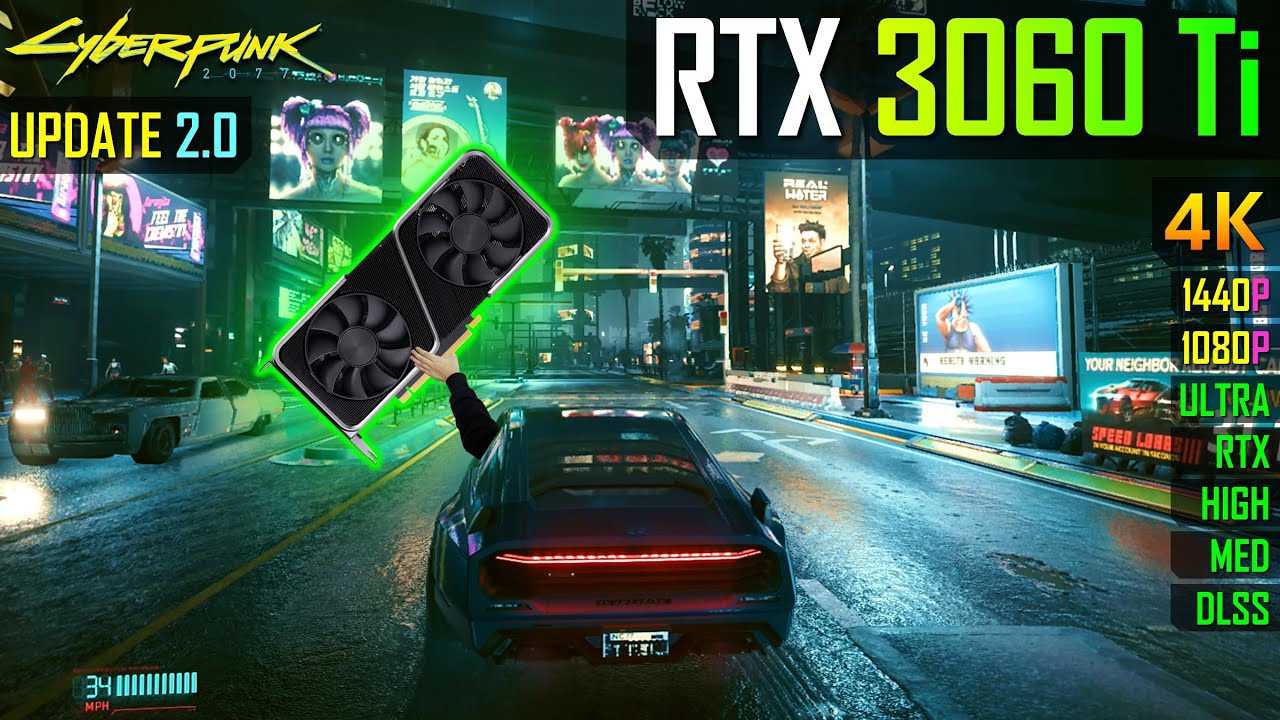 Cyberpunk 2077 2.0 на RTX 3060 Ti!