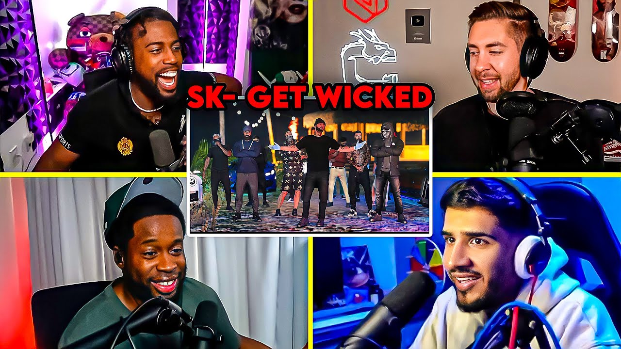 Every Streamer's Reaction To SK - Sh*t Get Wicked