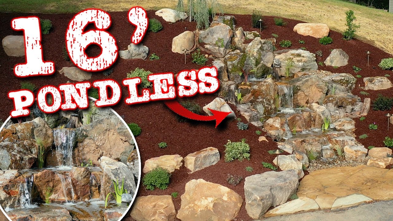 16' Pondless with AWESOME Falls Complete | Part 2