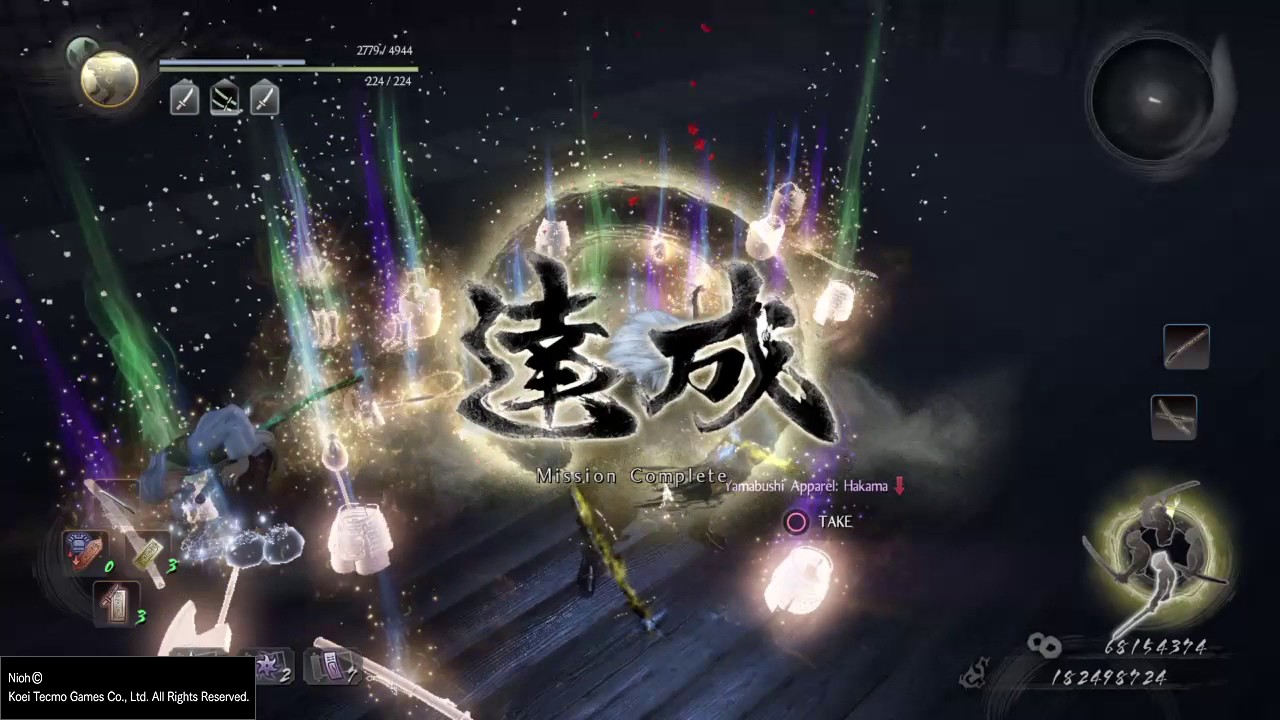 Nioh - farming build , Sign of the cross