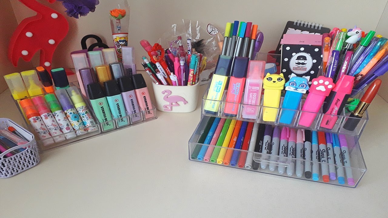 OKULA DÖNÜŞ ORGANİZERLERİMDE NE VAR ? KALEM ORGANİZERLERİM |sharpie stabilo globox carioca