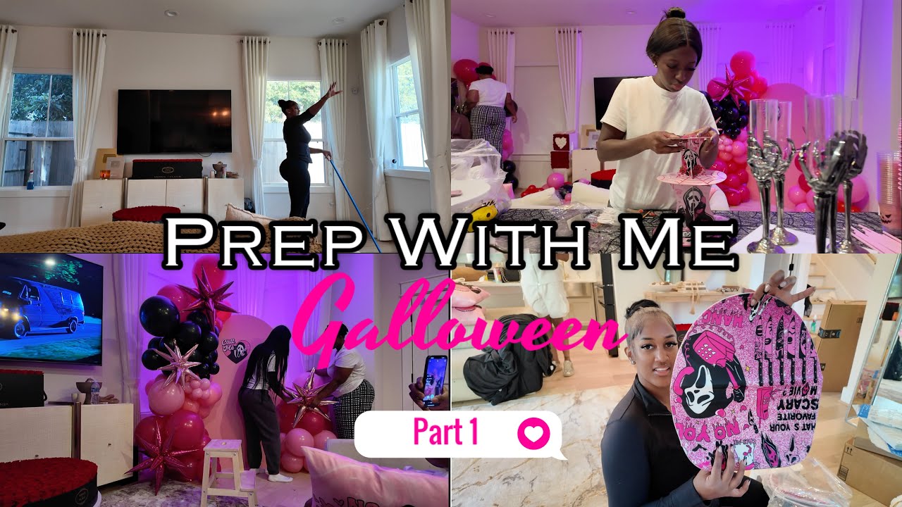 PR&Eacute;PAREZ-VOUS AVEC MOI POUR MON GALLOWEEN PARTIE 1 | D&Eacute;CORATION + HAUL AMAZON + NETTOYAGE DE MA M...