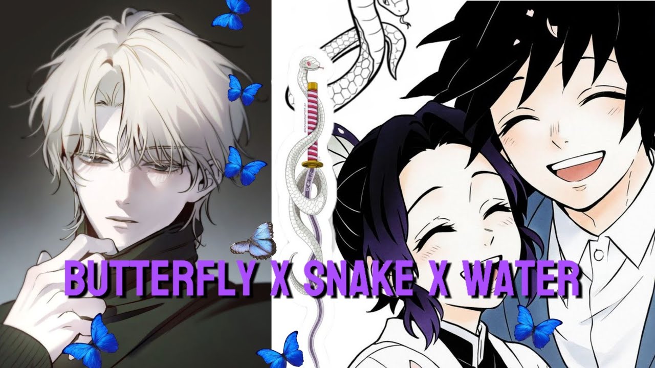 Butterfly x snake x water ( part 9) demon kaburamaru x shinobu slayer texting story Giyushino 