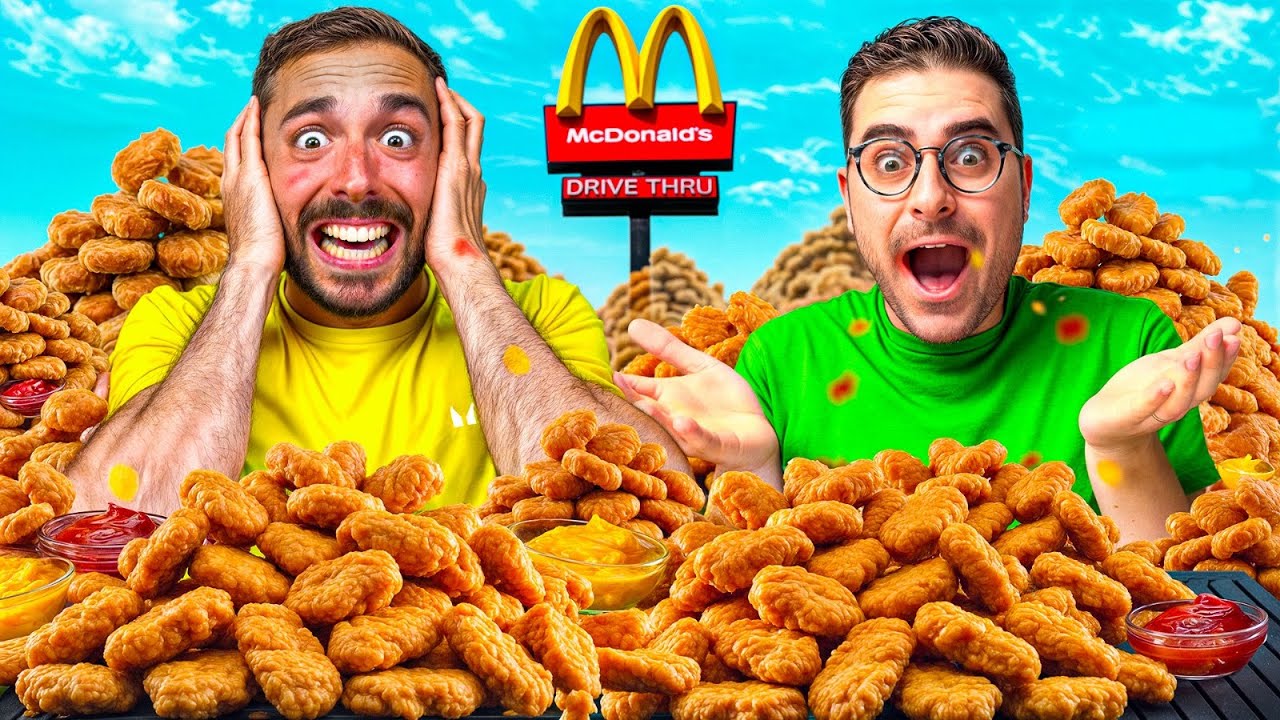 MURRY vs GIAMPYTEK vs 100 McNuggets!! Chi ne mangia di più??