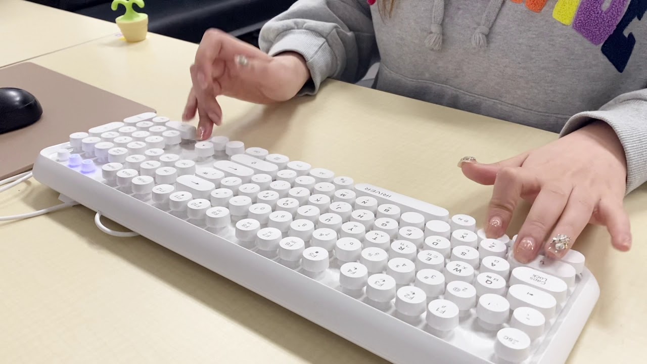 회사에서 같이 일해요#5 무편집 키보드 asmr 사무실에서 일하는 영상 (no cut keyboard asmr working in office)