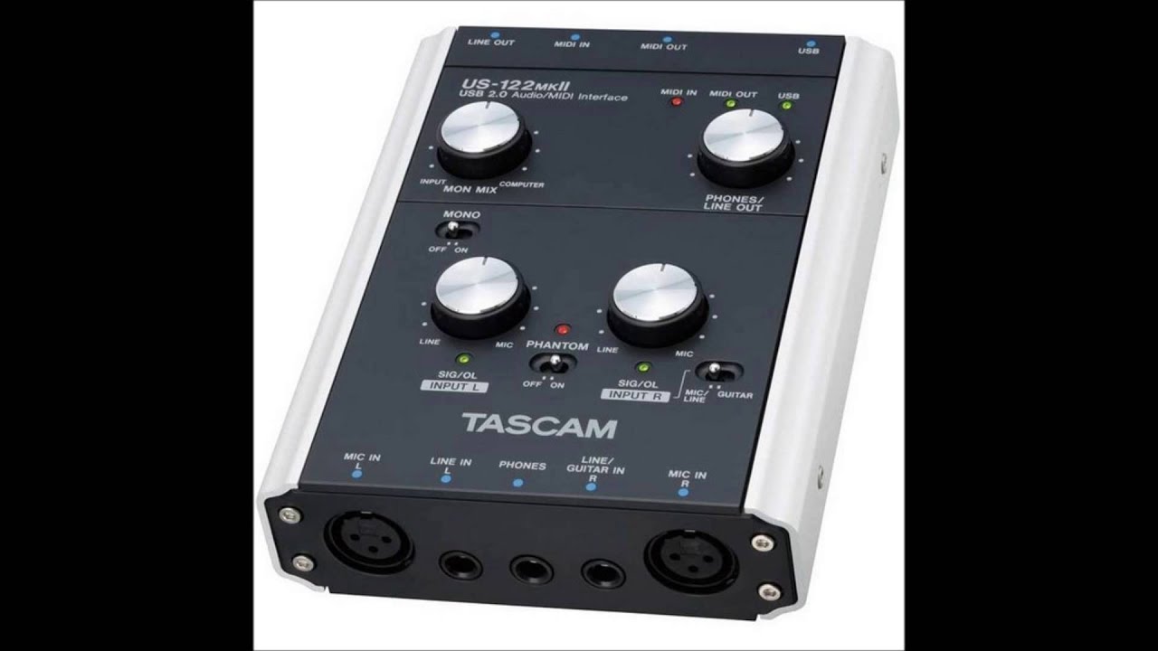 Tascam US-122mkII and Amplitube 3 free version clean tones demo