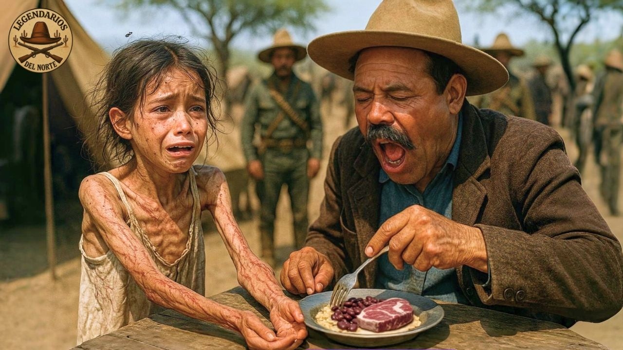 ¿PUEDO COMER SUS SOBRAS? – dijo la niña, PERO Pancho Villa vio las MARCAS en sus BRAZOS y...