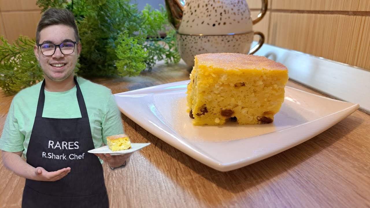 Bătută cu brânză - Prăjitură cu brânză și stafide
