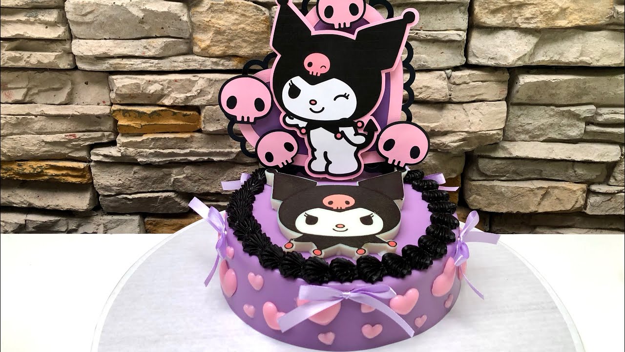 Realizando Gelatina Temática Kuromi 💜🖤